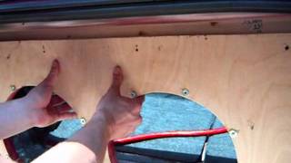 Next rebuild project; ended up building the box inside the trunk to...
