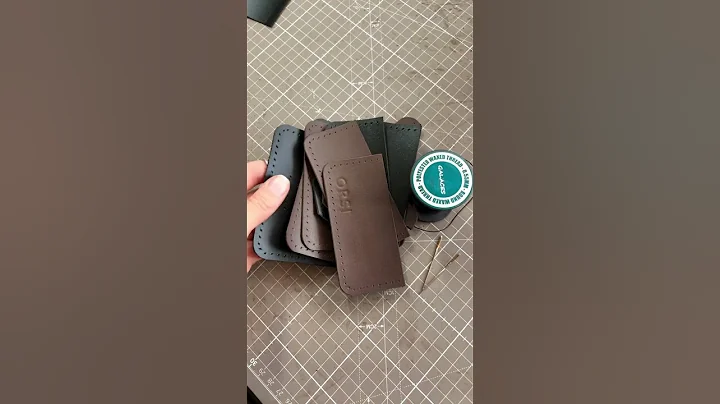 Crafting a Leather Wallet in 60 Seconds! 👜