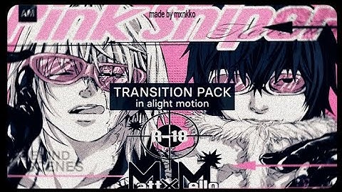 TRANSITION PACK IN ALIGHT MOTION +QR CODE 