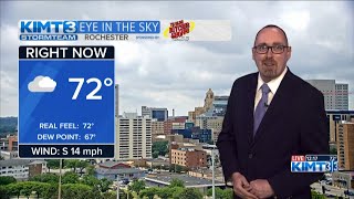 A quiet Monday before showers and storms return