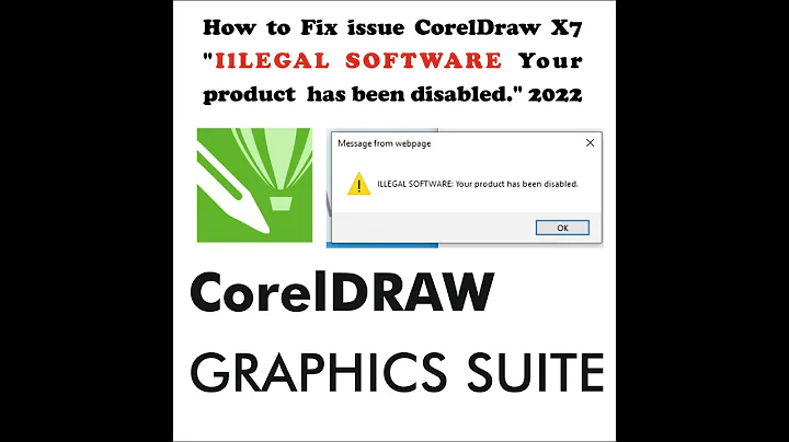 How to Fix issue CorelDraw X7 | IlLEGAL SOFTWARE | | Your product has been disabled | 2022
