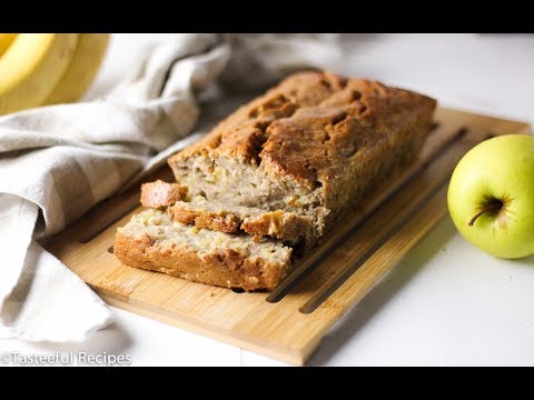 Apple Cinnamon Banana Bread Recipe⎮Tasteeful Recipes