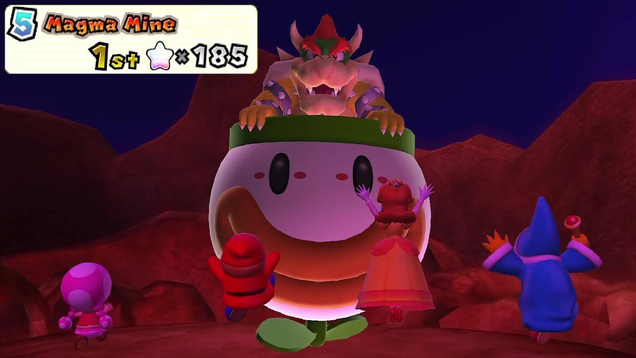 Mario Party 9 - Solo Mode - Part 5 - Magma Mine (Toadette Mod)