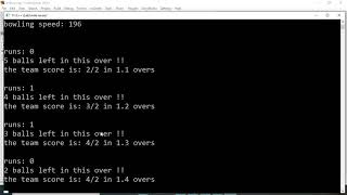 Cricket Match Project in C++