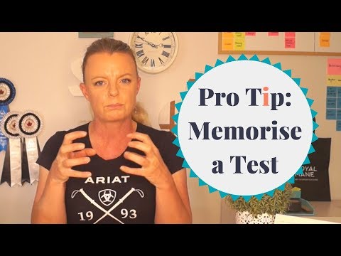 Como Memorize um teste de Dressage | Pro Tip