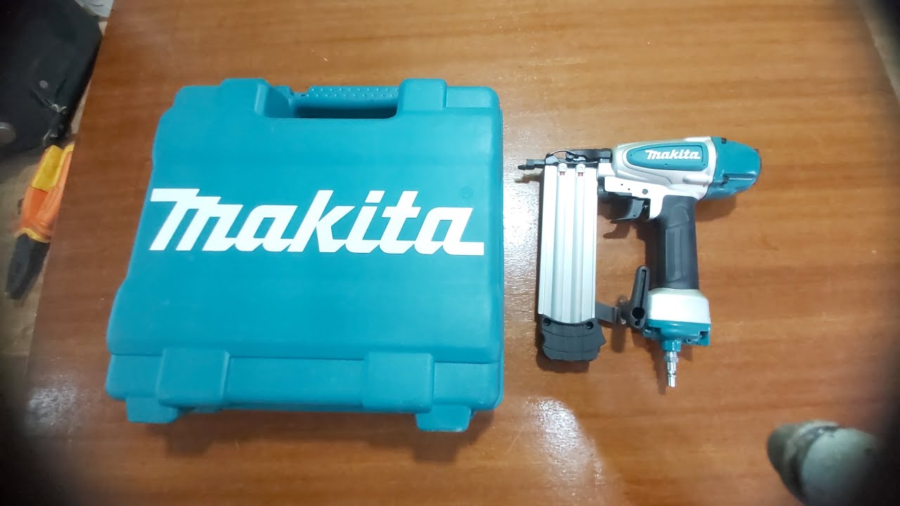 PINADOR PNEUMATICO AF 506 MAKITA - YouTube