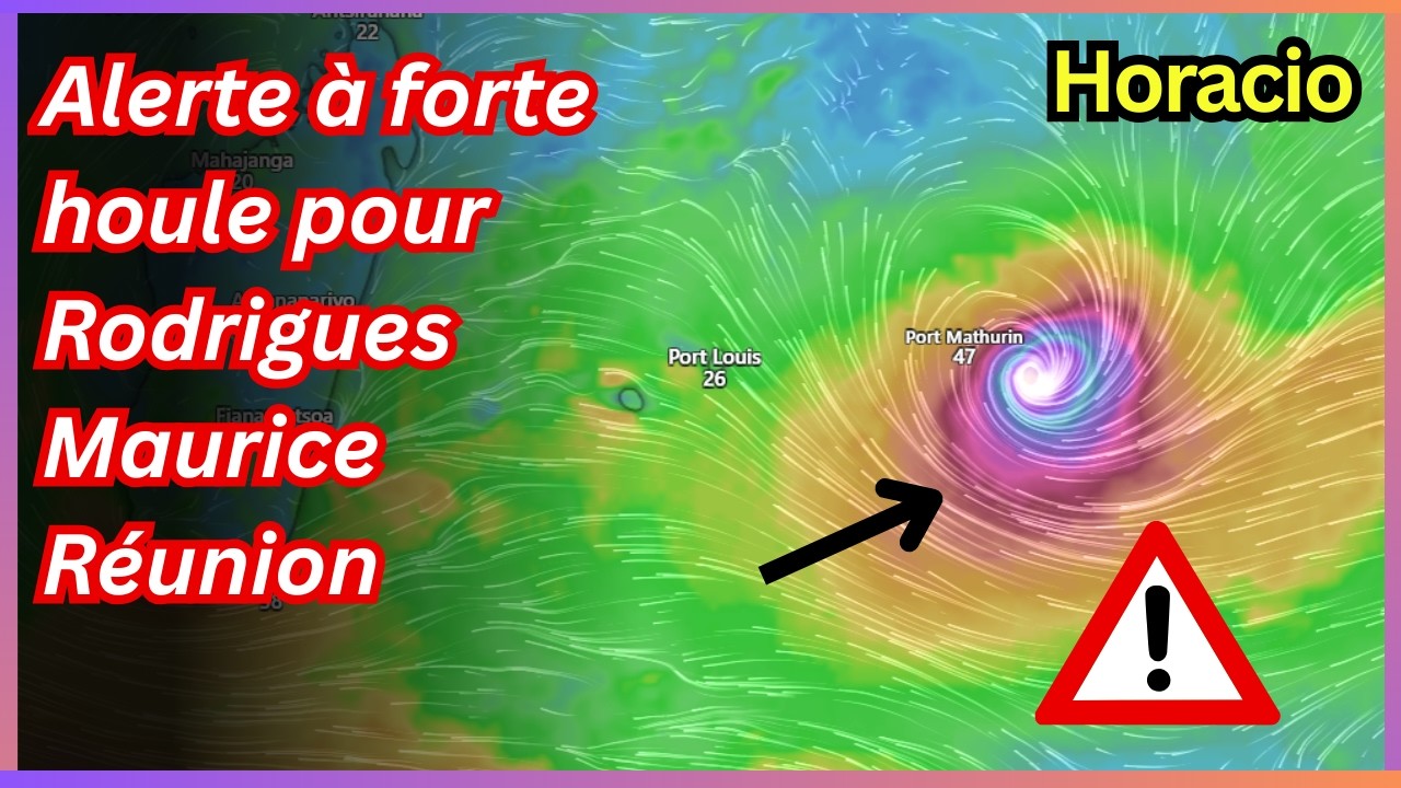Alerte à forte houle pour Rodrigues, Maurice et La Réunion