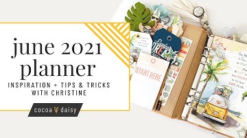 June 2021 Planner Set Up | Featuring Cocoa Daisy “My Escape”