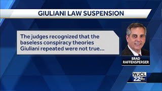 Georgia Secretary of State on Giuliani suspension