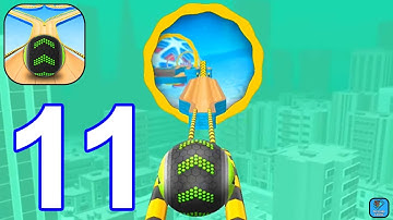 Going Balls - Gameplay Walkthrough Part 11 Levels 17-20 + Portal Run (iOS, Android Gameplay)