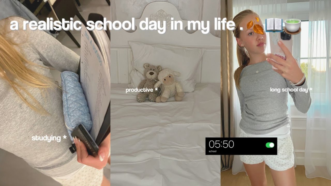 a realistic school day in my life ( grwm,school,tutoring,grocery shopping )