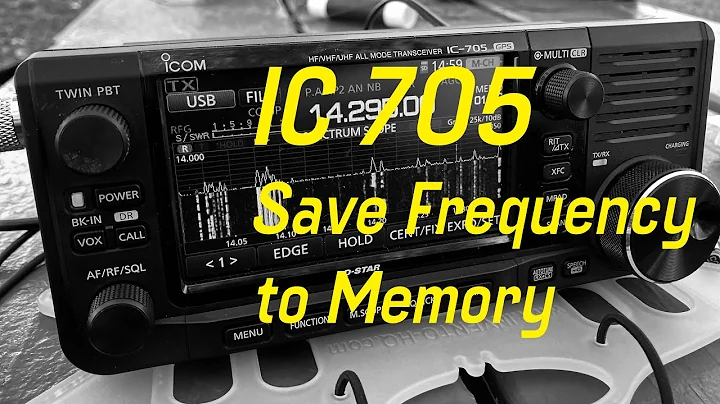 IC 705 How to Save Frequency to Memory