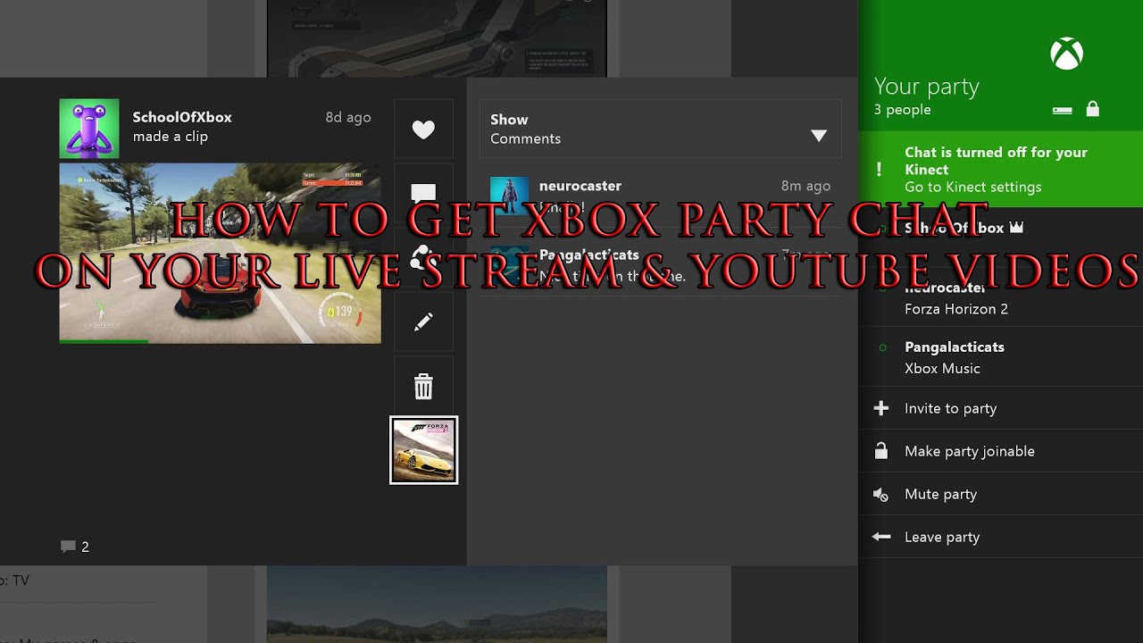 (How to) Xbox One Party Chat in Live Stream or Youtube ...