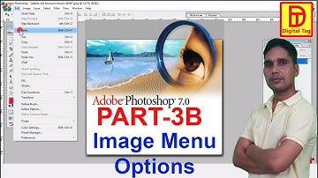 Image Menu in adobe Photoshop 7.0 in Hindi | Part- 3B