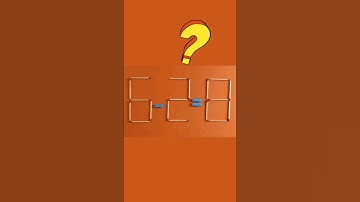 move 1 matchstick to fix the equation | Matchstick puzzle 6-2=8 #puzzles #puzzle #riddle #riddles