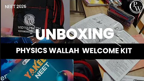 Unboxing My PW Pathshaala Welcome Kit | NEET 2026 | Dropper