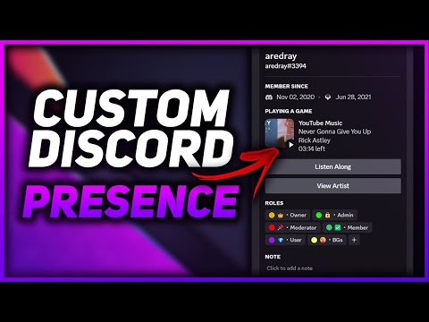 Get a CUSTOM Presence Status For Discord