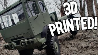 3D printed RC military truck