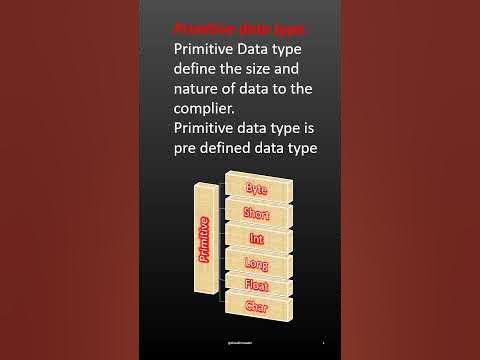 Java datatypes | Primitive and Non-primitive Data type in java - YouTube