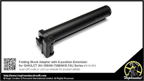 How to install Hephaestus Folding Stock Adapter with 6-position Extension for GHK/LCT AK Series