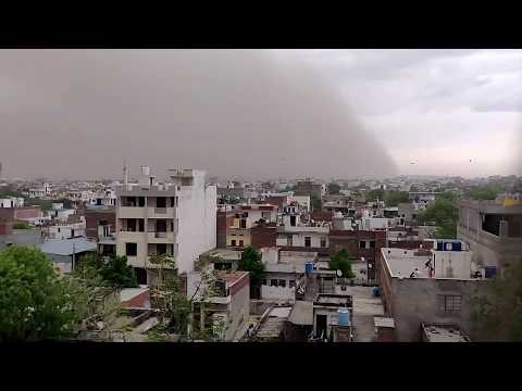 Close Tornado Tears Through City  | Dust Storm Hits in Rajasthan