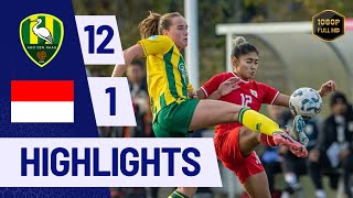 Highlights Timnas Putri Indonesia Vs Ado Den Haag  Garuda Pertiwi