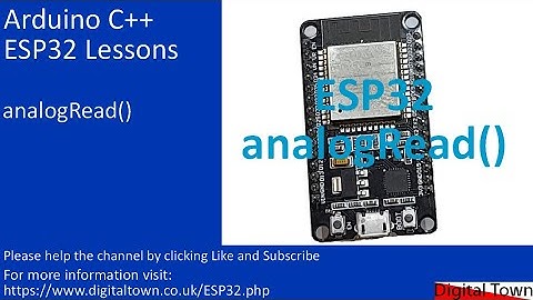 #152 Arduino C++ ESP32 analogRead()
