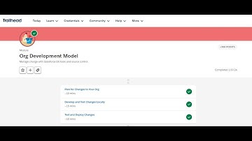 Org Development Model || Salesforce Trailhead || Plan | Develop & Test | Test & Deploy Changes InOrg