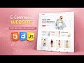 Responsive Clothing E-Commerce Website Using HTML CSS JavaScript & Bootstrap | Free Source Code