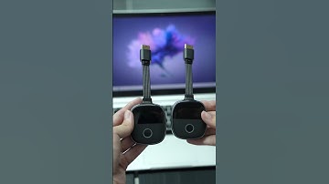 Wireless HDMI transmitter and receiver kit with status display screen #tech #wirelesshdmi