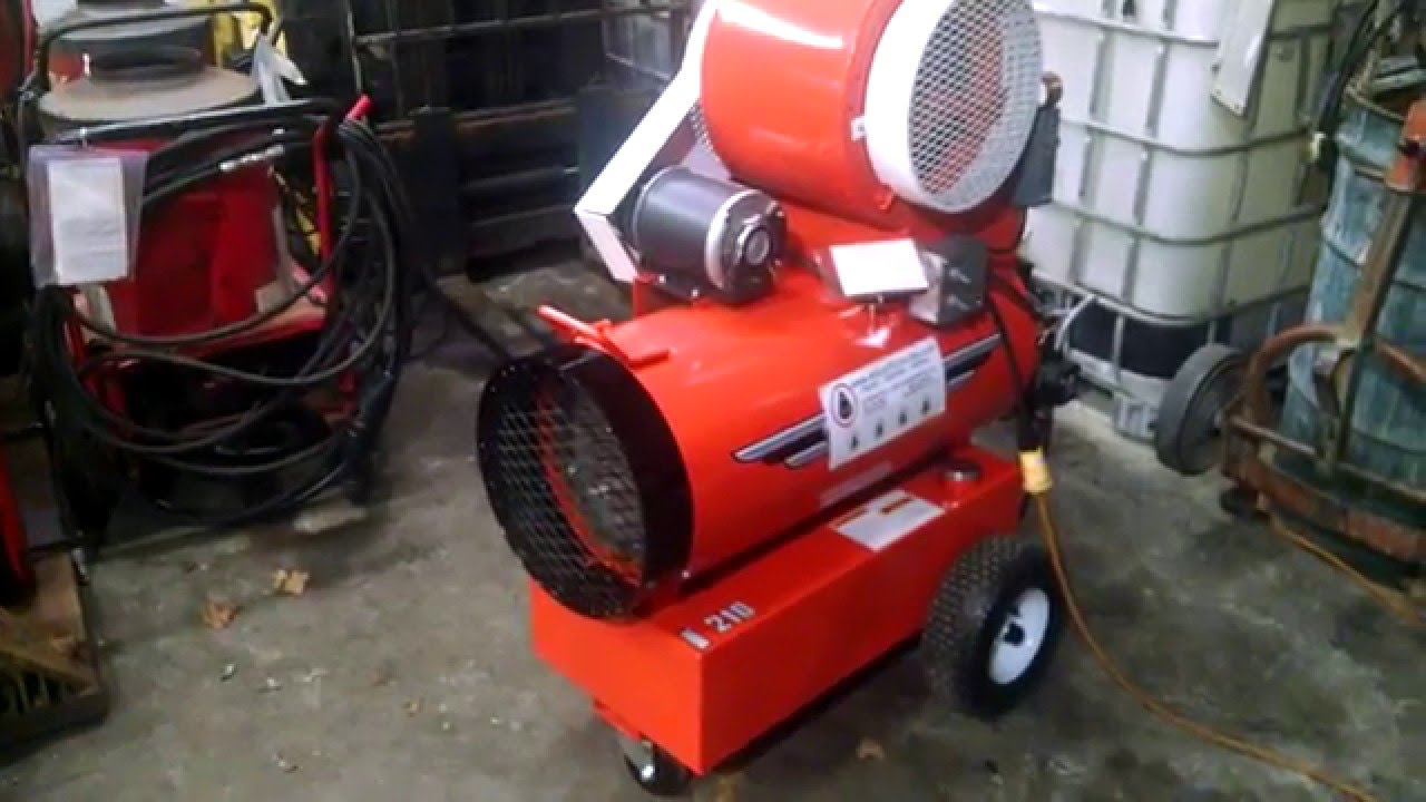 AQUATECH-USA.com Space Heater Oil-Fired Forced Air - YouTube