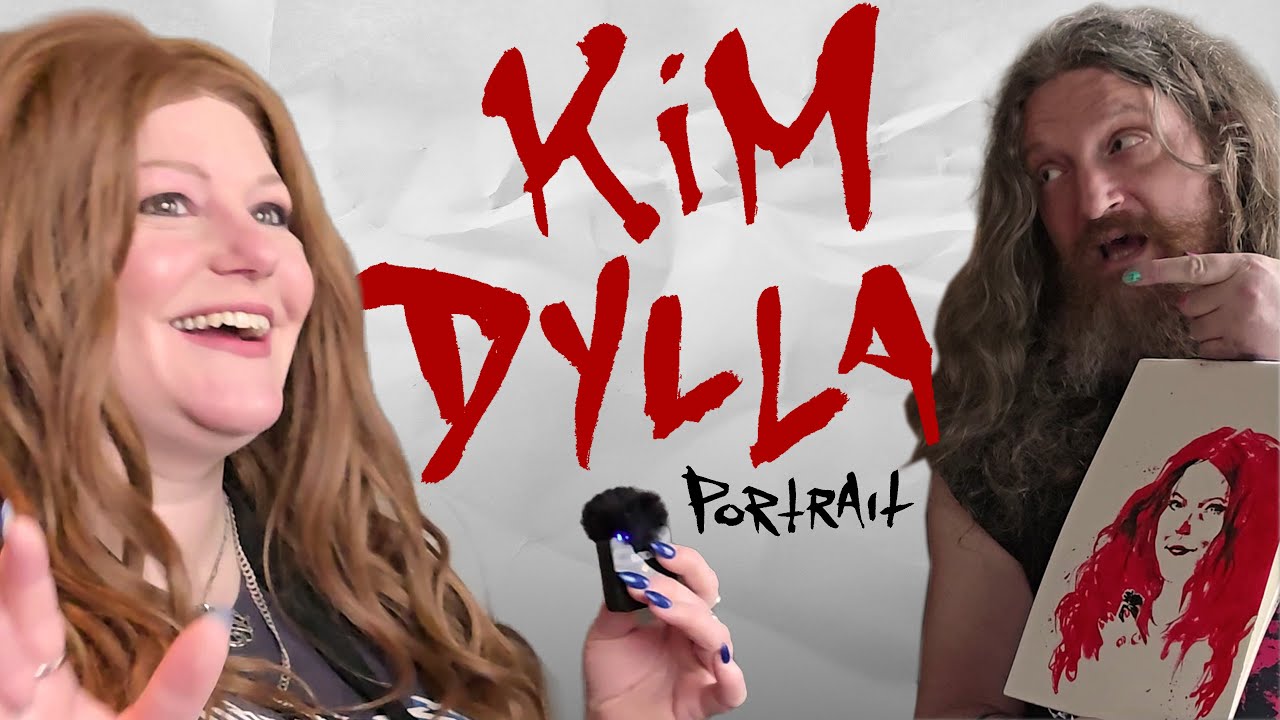 Drawing WWE and metal clothes designer Kim Dylla at Inferno
