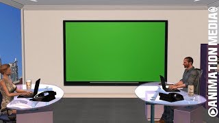 Office Conference Meeting Green Screen Tv Board Background Overlay Animation Green Screen Ccm