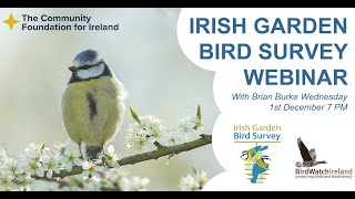 Birds Connect Irish Garden Bird Survey Webinar - 1st December 2021 by BirdWatchIreland 1,152 views 2 years ago 1 hour, 40 minutes