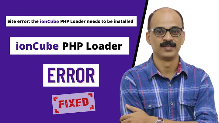 How to fix "the ionCube loader needs to be installed" error in wordpress