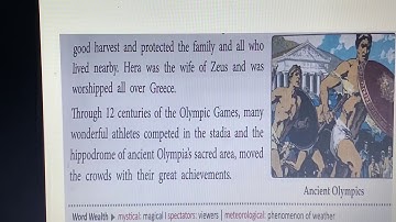 Class-4th,Day-92,English Literature,Ch-2,(History of Olympics),(Term-2),Lecture-1