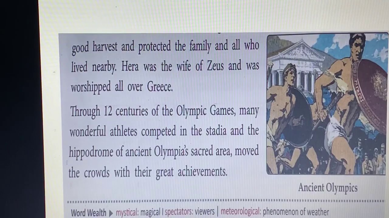 Class-4th,Day-92,English Literature,Ch-2,(History of Olympics),(Term-2),Lecture-1  - YouTube