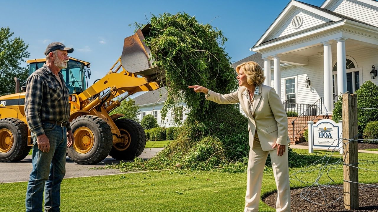HOA Kept Dumping Yard Waste On My Farm, I Returned It To Their Clubhouse With My Loader