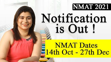 BIG News NMAT 2021 Notification Out | NMAT Starts 14th Oct | Ideal Dates for 3 Attempts
