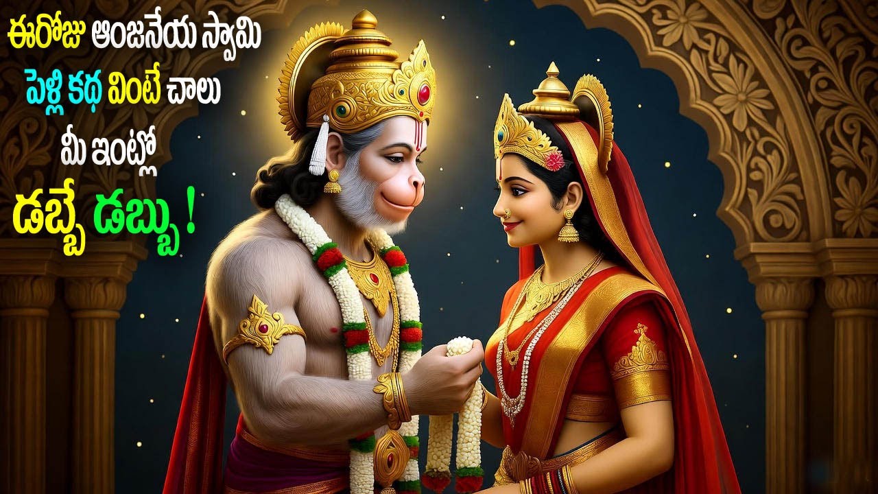 ఈరోజు ఆంజనేయ స్వామి పెళ్లి కథ వింటే మీ ఇంట్లో డబ్బే డబ్బు ! || #HanumanPelliKatha #katha