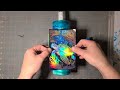 Holographic Printed Vinyl on an Alcohol Ink Waterfall Rain Technique Epoxy Tumbler