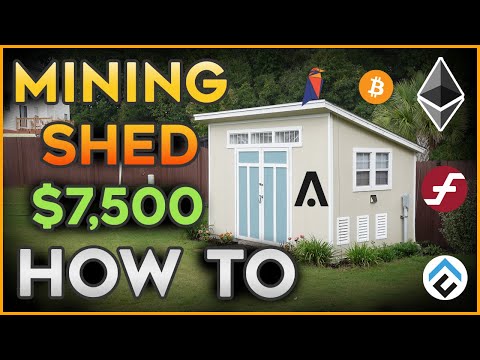 How To Build A Cryptocurrency Mining Shed For $7,500 | Complete Overview