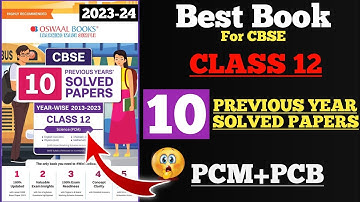 Best PYQ book for Class 12 2023-24 | CBSE 10 Previous Years