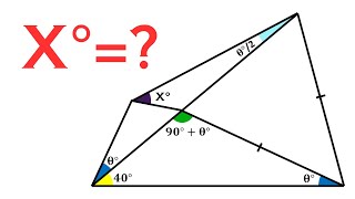 Find missing angle X | Nice geometry problem | Math Olympiad