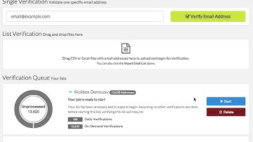 How to Verify an Email List using Kickbox Integration with Campaign Monitor