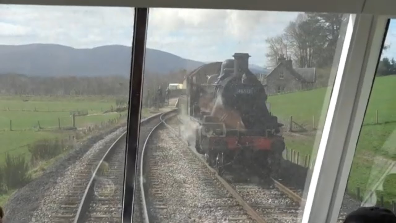 Riding the observation saloon at the Strathspey Railway 24 04 24