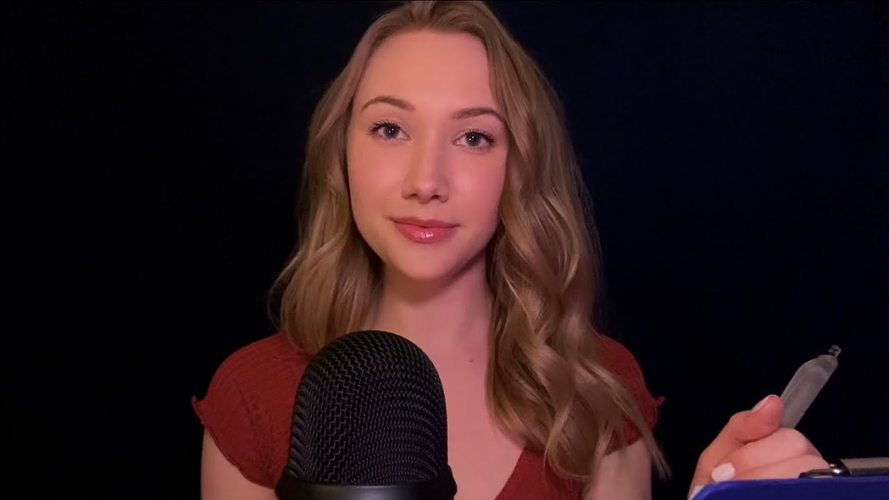 ASMR Asking You Personal Questions | Whispers & Writing Sounds