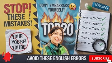 Top 20 Commonly Confused Words in English  Avoid These Mistakes!