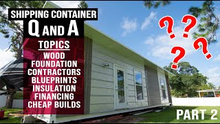 Container Home Q & A: Financing, Foundation, Contractors, Blueprints
In part two of our Q & A series, we cover the use of wood in container homes, the foundation, where to find good contractors, first steps for blueprints, more insulation fun, financing a container home, and cheap builds.
Thank you for watching and please make sure to subscribe!!!
If you enjoy what we are doing on Containing Luxury, consider supporting the channel through Patreon https://www.patreon.com/containingluxury
For the clothing shown in this video check out: https://www.statepatriot.com
For more step by step videos follow our series from the beginning: https://www.youtube.com/watch?v=npkxCFWiUww&t=2s
Need help buying a new or used shipping container for your own DIY build? Send us a message, we can help: https://containingluxury.com
Follow us on Social Media:
Instagram: https://www.instagram.com/containingluxury
Amazon for all your tools, use our affiliate link, costs you nothing but helps support us! https://amzn.to/2li5ser Container Home Q & A: Financing, Foundation, Contractors, Blueprints