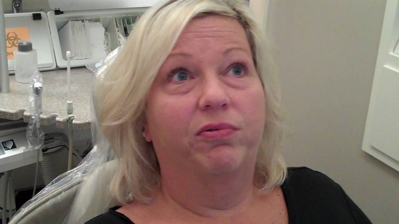 Clear braces ready to come off Newman Springs Dental Care Dr Mitchel